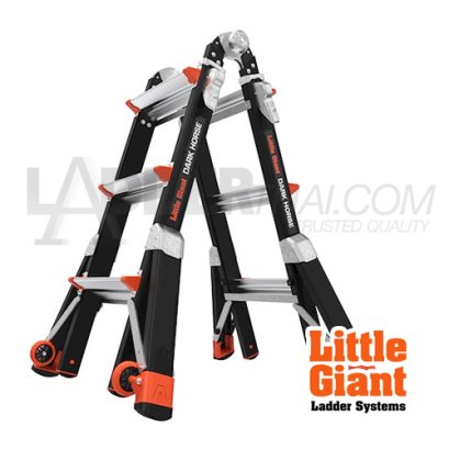 LG15147 (4-15 ฟุต) บันไดไฟเบอร์กลาส DARK HORSE LITTLE GIANT